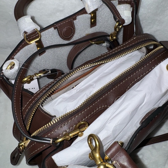 NWT Coach Rogue 31 Maple Leather Purse - Picture 7 of 10